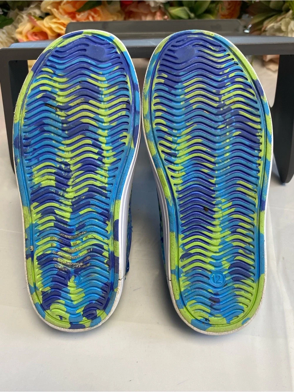 Skechers Foamies Guzman Steps Solar Surge Slip-On Blue/Lime Toddler 12